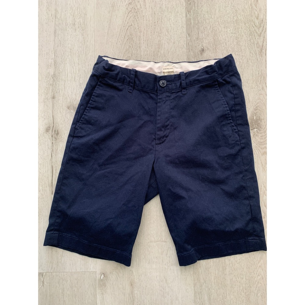 Crewcuts girl Navy Blue Chino Shorts Size 14 Adjustable Waist Preppy School